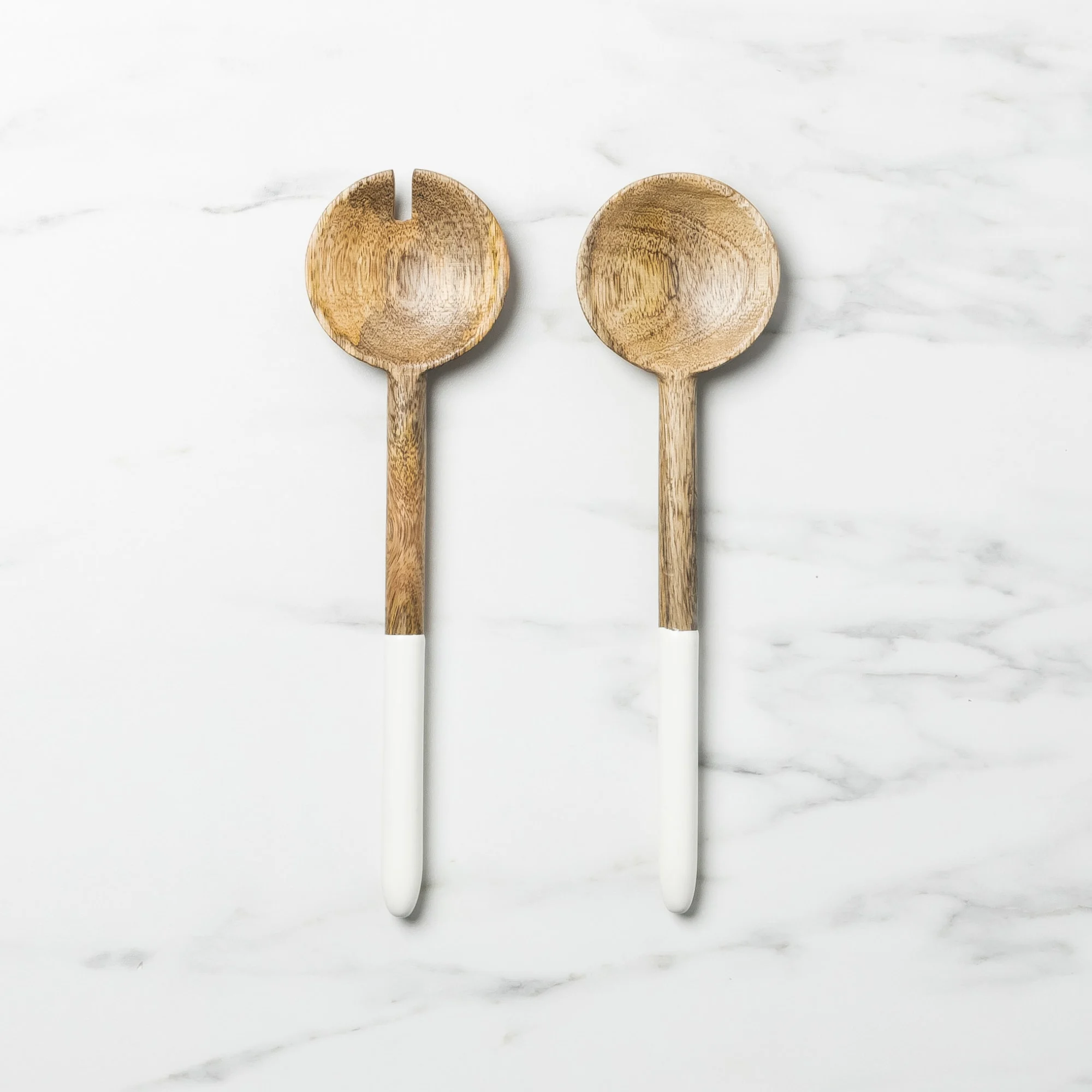 Salisbury & Co Mango Wood Salad Servers 2pc White Kitchen Warehouse™